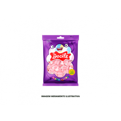 MARSHMALLOW CORACAO MORANGO DOCILE 250G